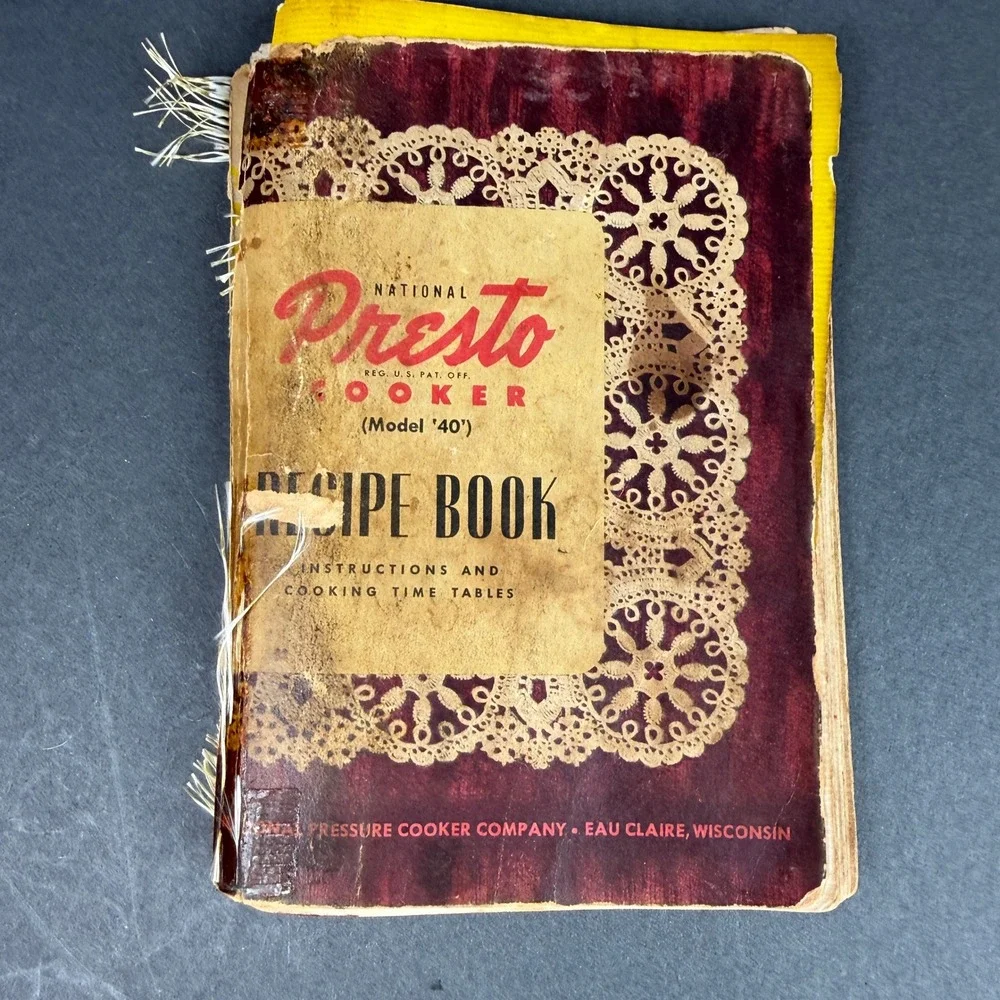 Vintage Presto Pressure Cooker Recipe Books Model 40 Instructions Set Fair